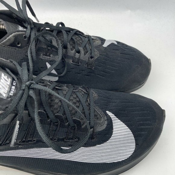 Nike Zoom Fly Mens Running Shoes Black White Size 12 EU 46 - Picture 10 of 12
